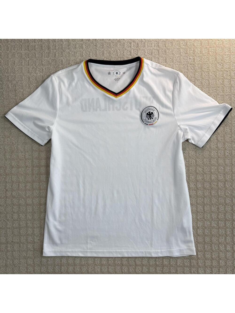 Germany Deutschland Soccer Jersey White Large